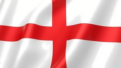 Obraz premium Photorealistic Waving English Flag