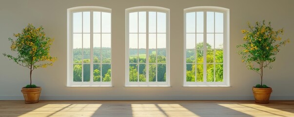 Double-Glazed Windows with Insulated Frames Advanced glazing solutions reducing heat transfer while keeping indoor spaces comfortable