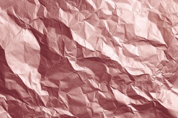 Fototapeta premium Crinkled rose-toned paper texture