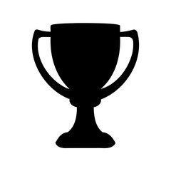 trophy cup silhouette vector. achievement, success, victory