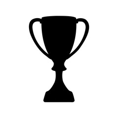 trophy cup silhouette vector. achievement, success, victory
