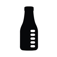 Milk bottle icon design template