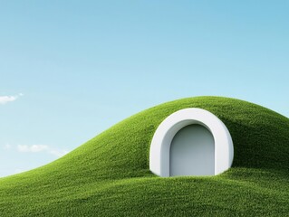 Earth-Sheltered Homes Insulation naturally provided by surrounding soil, enhancing thermal stability and architectural integration