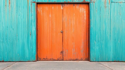 Reclaimed Metal Sliding Doors Sleek, industrial doors using upcycled materials for a minimalist aesthetic