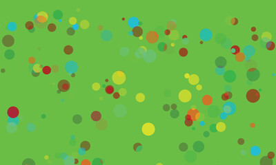 Abstract Background with Transparent Circles and Vibrant Green Color Palette
