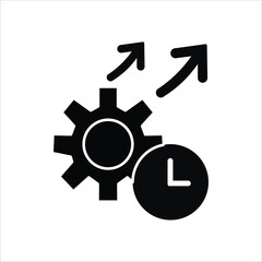 performance icons. simple solid vector