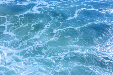 Texture of the raging sea