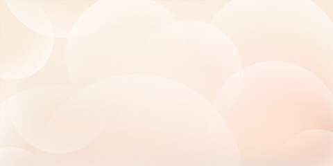 Brown sphere gradient backgound. Beige neutral backdrop. Abstract bg neutral gradation with circulars shape. Vector illustration