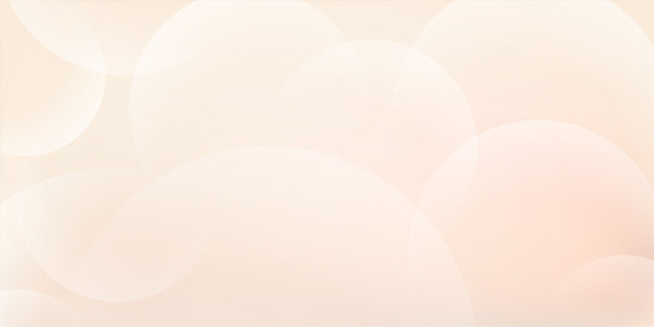 Brown sphere gradient backgound. Beige neutral backdrop. Abstract bg neutral gradation with circulars shape. Vector illustration