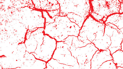 Ground Cracks and Sketch Crack Texture with Dry Soil Fractures, Transparent Cracked Terrain and Earthquake Surface Breaks Isolated on White Background, Old Dry Cracking Soil Vector Texture for Abstrac