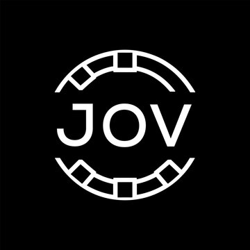 &ldquo;Modern  Monogram Logo Design, Sleek Minimalist Letter mark in Circle, JOV LATER LOGO, High-Contrast Branding Concept&rdquo;
