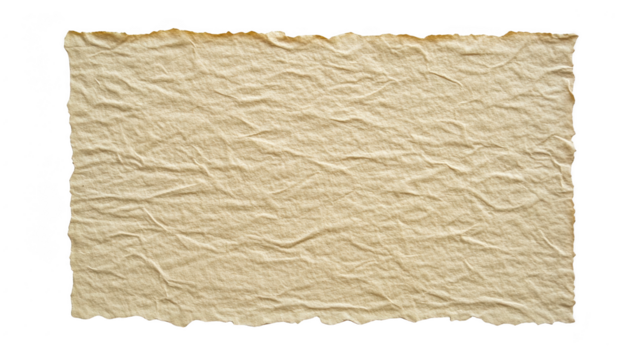 A textured piece of handmade paper with a rough edge. its natural fibers and organic feel. ideal for artistic projects. invitations. or eco-friendly stationery