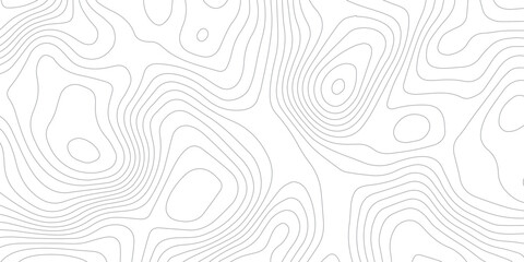Topography curved layers background texture. Topographic map subtle fluid wavy lines. Seamless contour lines pattern on black. Geographic elevation texture.