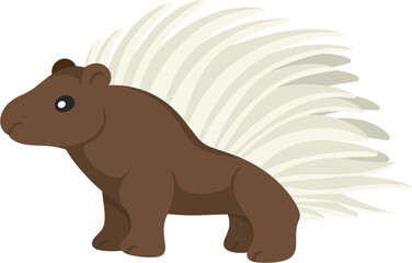 illustration porcupine