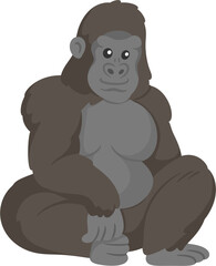 illustration gorilla