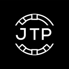 “Modern JTP  Monogram Logo Design, Sleek Minimalist Letter mark in Circle, JTP LATER LOGO, High-Contrast Branding Concept”. 
