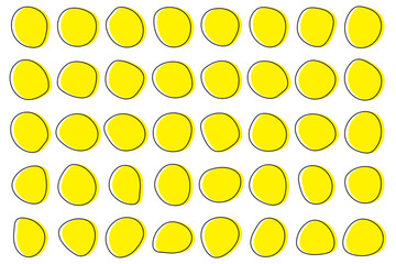 Blob shape vector illustration set. Random blob shapes. Organic black blobs of irregular shape. Abstract blotch, inkblot and pebble silhouettes, simple liquid. Vector illustration.