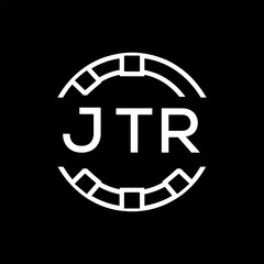 “Modern JTR  Monogram Logo Design, Sleek Minimalist Letter mark in Circle, JTR LATER LOGO, High-Contrast Branding Concept”. 
