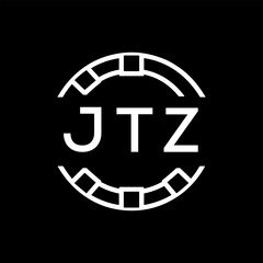 “Modern JTZ  Monogram Logo Design, Sleek Minimalist Letter mark in Circle, JTZ LATER LOGO, High-Contrast Branding Concept”. 
