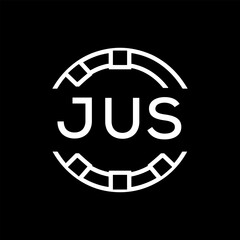 “Modern JUS  Monogram Logo Design, Sleek Minimalist Letter mark in Circle, JUS LATER LOGO, High-Contrast Branding Concept”. 

JUS monogram, circle, JUS minimal, minimalist, logo, JUS design, brand, JU