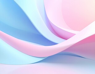 Smooth blue and pink wave pattern with a futuristic flow of light