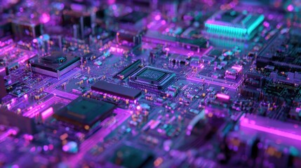 Obraz premium Closeup circuit board design