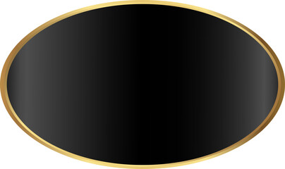 Elegant Black and Gold Label