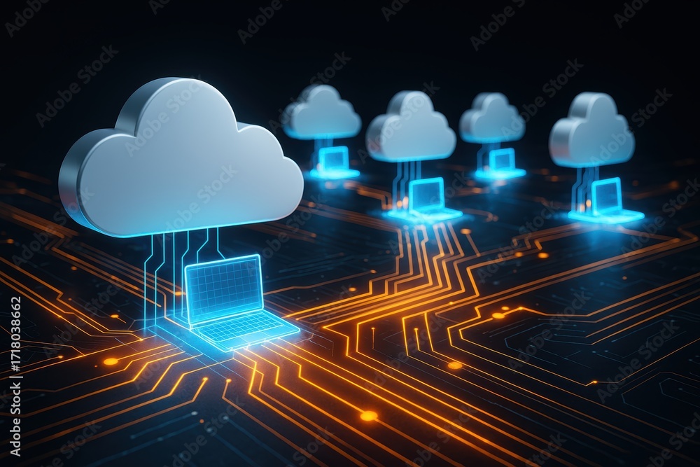 Poster cloud computing and digital infrastructure: a dynamic visualization of cloud computing infrastructur