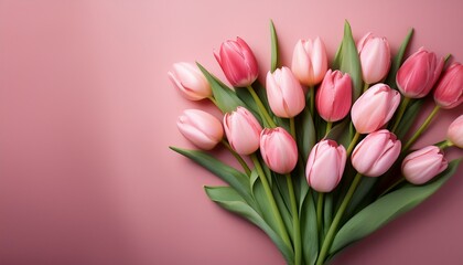 Obraz premium National First Love Day With Tulips Bouquet