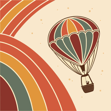 hot air balloon background