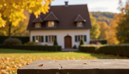 old house in autumn