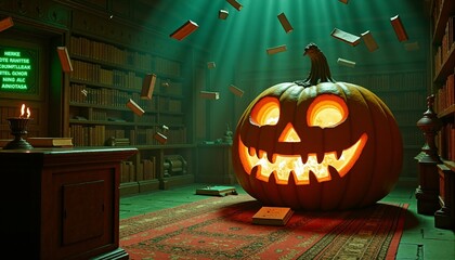 halloween pumpkin on a halloween