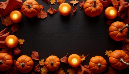 halloween background with pumpkins