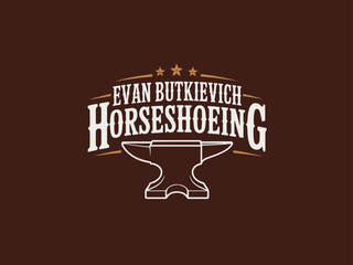 Obraz premium western cowboy brand logo