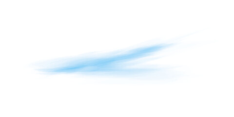 Blue Cool Airflow Wave with Glistering Light Trail, Breeze Swirl Effect, and Purification Motion on Transparent Background for Climate Designs