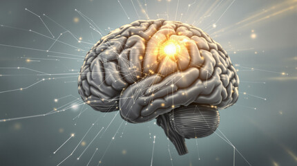 the brain with a light