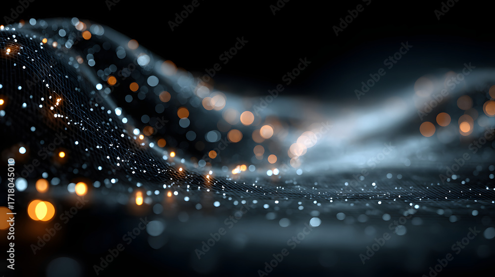 Poster abstract technology big data background concept, artificial intelligence tech, big data and cybersec