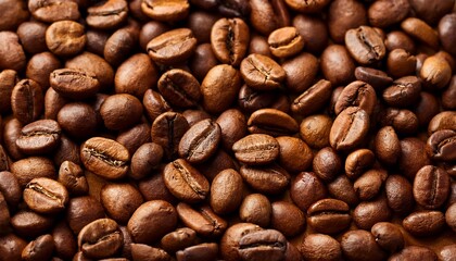 Fototapeta premium Fresh Roasted Coffee Beans Background