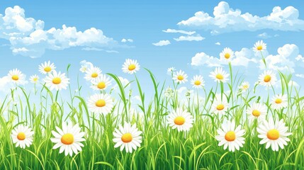 Spring meadow flowers