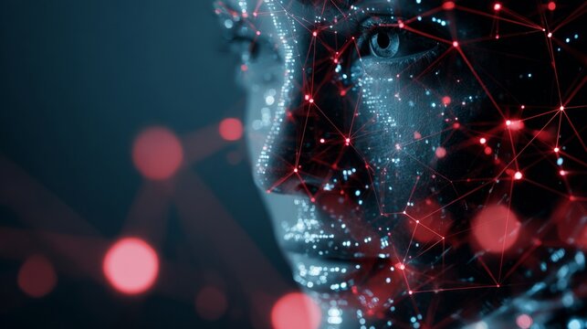 Unveiling tomorrow: the emerging networks of future connectivity. Business intelligence. Dynamic web of future connectivity with glowing nodes and lines. Analytics dashboard. Digital finance.