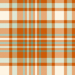 Tartan plaid Orange color seamless texture for clothing, textile, fabric, print, wallpaper, garments and backgrounds.