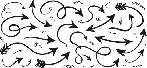 Dynamic arrow graphic design with multiple color options