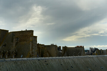 Vue sur les toits à Saint-Malo