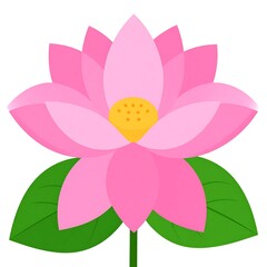 Fototapeta premium Pink lotus flower graphic