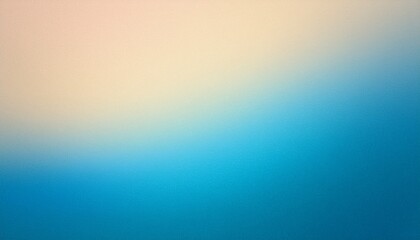 Obraz premium Light Blue Beige Grainy Background Pastel Abstract Gradient Poster Backdrop Noise Texture Webpage Header Banner Design