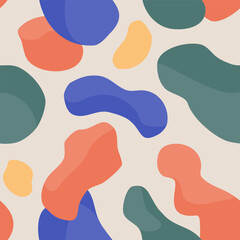 Seamless colorful abstract geometric pattern. Abstract square geometrical shapes background vector mosaic art for wallpaper, textile, surface, fashion, tile, stationery, home decor and wrapping.