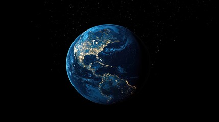 Obraz premium Earth night view