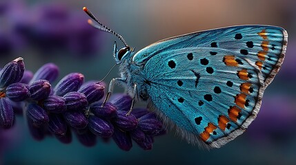 Beautiful butterfly close up in nature high resolution picture