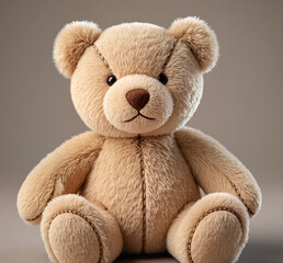 Obraz premium Plush teddy bear. Soft toy bear. Cute stuffed animal.