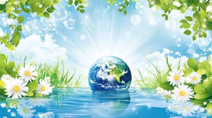 Earth planet in natural setting